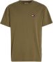 Tommy Jeans Basic Cotton Patch Logo T-Shirt Green Heren - Thumbnail 3