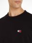 TOMMY JEANS Heren Polo's & T-shirts Tjm Classic Waffle Tee Zwart - Thumbnail 2