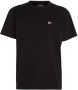 TOMMY JEANS Heren Polo's & T-shirts Tjm Classic Waffle Tee Zwart - Thumbnail 3