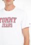 Tommy Jeans TJM Essential TJ TEE Dm0Dm16405Bds Wit Heren - Thumbnail 8
