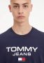 Tommy Jeans Tommy Hilfiger Jeans Men's T-shirt Blauw Heren - Thumbnail 6
