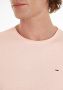 Tommy Jeans gemêleerd slim fit T-shirt pink crystal - Thumbnail 5