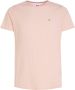 Tommy Jeans gemêleerd slim fit T-shirt pink crystal - Thumbnail 6