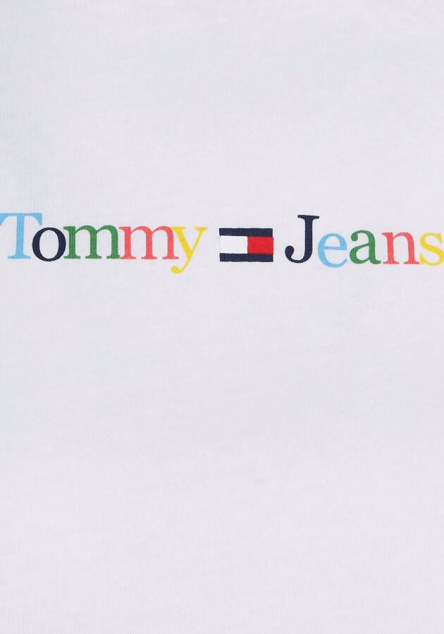 TOMMY JEANS T-shirt TJW REG COLOR SERIF LINEAR SS met een logo-opschrift