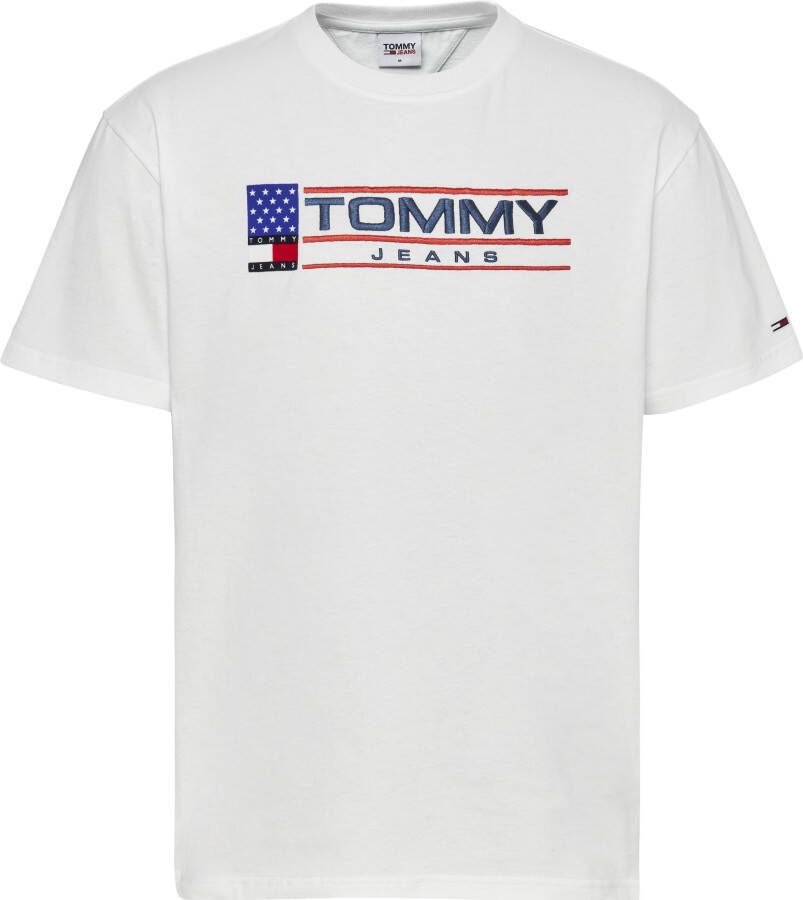 TOMMY JEANS T-shirt TJW REG SERIF LINEAR HOODIE met geborduurd logo