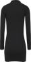 Tommy Jeans Zwarte Mini Jurk Tjw Collar Badge Sweater Dress - Thumbnail 14