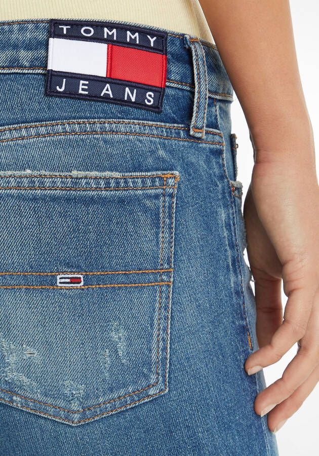 TOMMY JEANS Wijd uitlopende jeans met logobadge