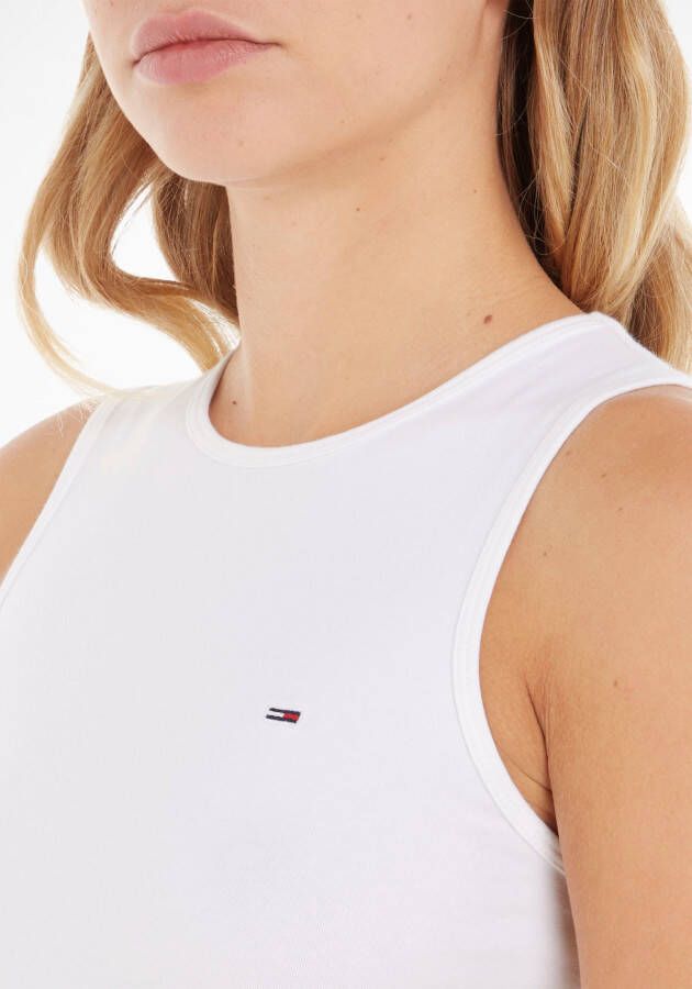 TOMMY JEANS Wikkelshirt TJW ULTR CRP TIE TOP met strikbandjes bij de zoom