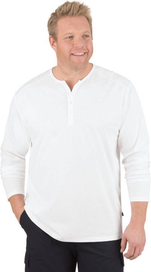 Trigema Longsleeve shirt met lange mouwen en knoopsluiting (1-delig)