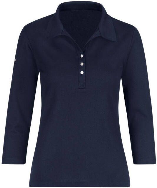 Trigema Poloshirt met kristallen (1-delig)