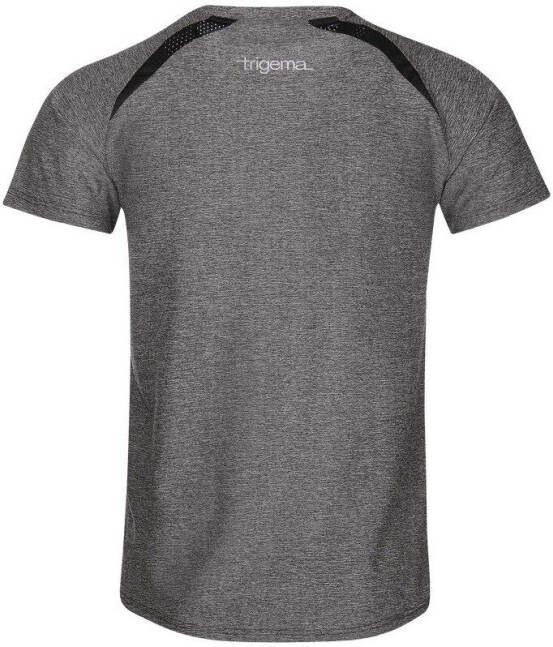 Trigema T-shirt functioneel shirt in mêlee-look (1-delig)