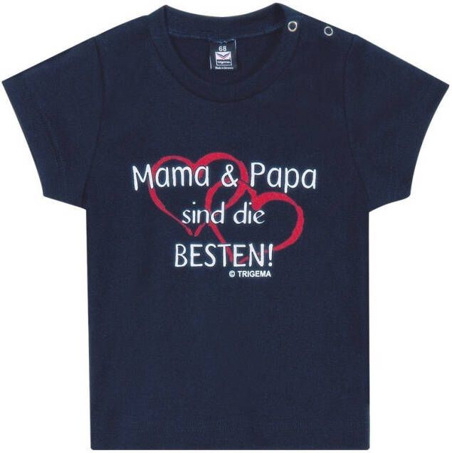 Trigema T-shirt Mama & Papa (1-delig)