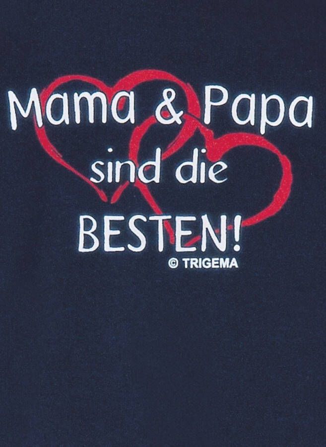Trigema T-shirt Mama & Papa (1-delig)