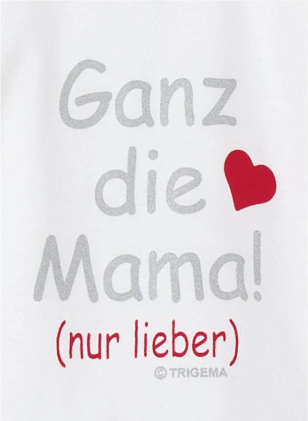 Trigema T-shirt mama's favoriet (1-delig)