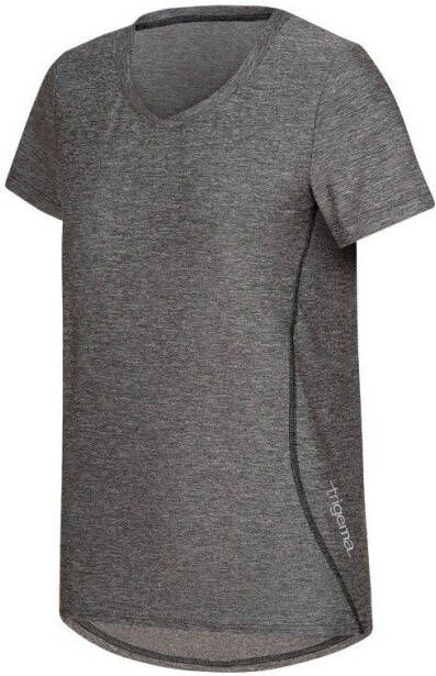 Trigema T-shirt sportshirt in mêlee-look (1-delig)