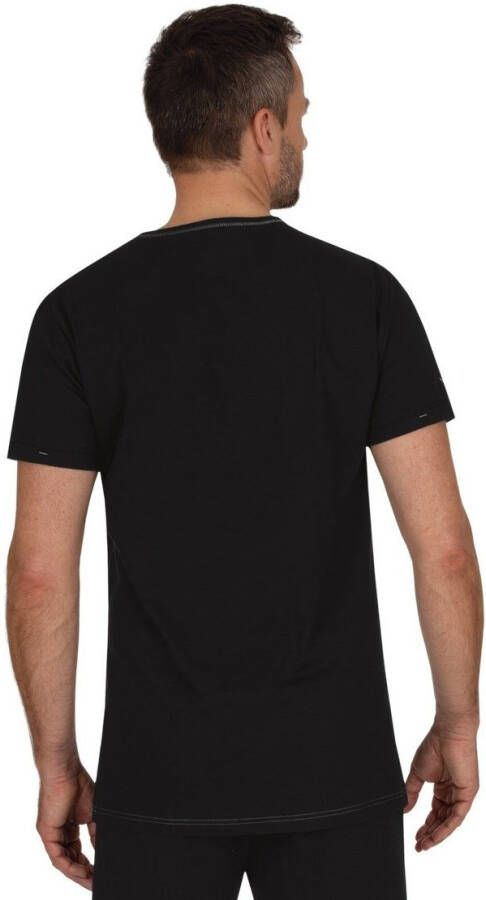 Trigema T-shirt T-Shirt van biokatoen met knoopsluiting (1-delig)