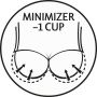 Triumph Minimizer-bh Amourette 300 W01 Cup C-G verminderd visueel met één cupmaat satijnen roos op de rondingen - Thumbnail 6