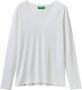 United Colors of Benetton Shirt met lange mouwen met een vrouwelijke v-hals - Thumbnail 4