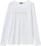 United Colors of Benetton Shirt met lange mouwen met glitterprint voor - Thumbnail 5