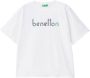 United Colors of Benetton T-shirt met logoprint op borsthoogte - Thumbnail 4