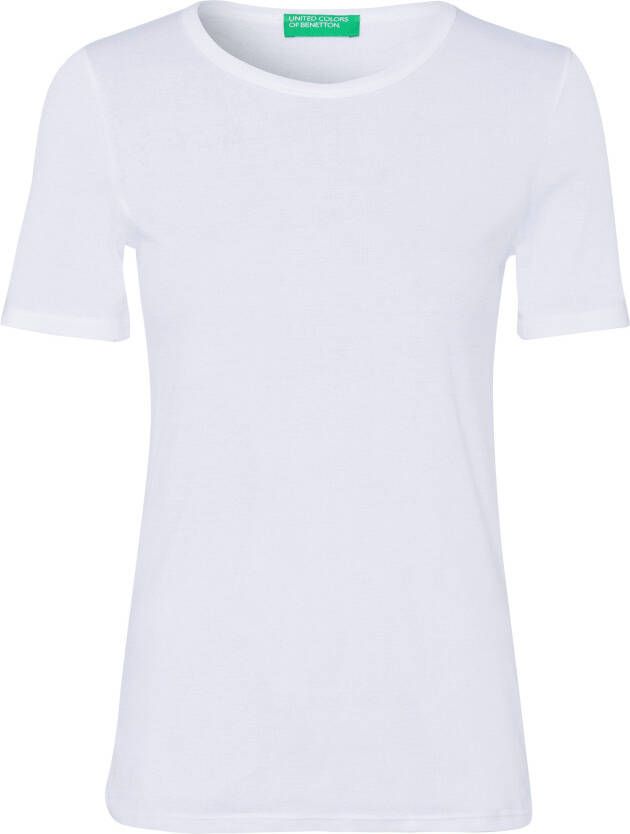 United Colors of Benetton T-shirt in fijne ribkwaliteit