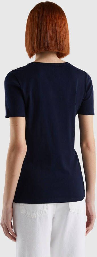 United Colors of Benetton T-shirt met glinsterende print (1-delig)