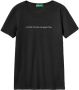 United Colors of Benetton T-shirt met glinsterende print (1-delig) - Thumbnail 4