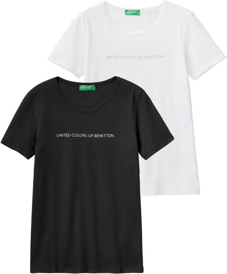 United Colors of Benetton T-shirt onze bestseller in een dubbelpak (set 2-delig 2)