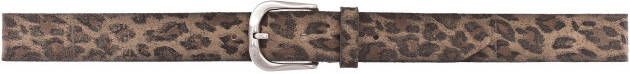 Vanzetti Leren riem met donkere airbrushranden animal-print eenvoudige pingesp