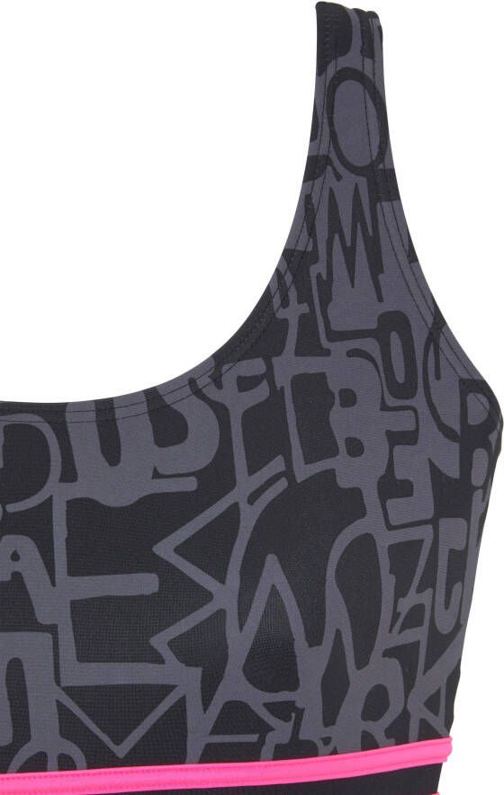 Venice Beach Badpak met trendy logoprint en modellerend effect