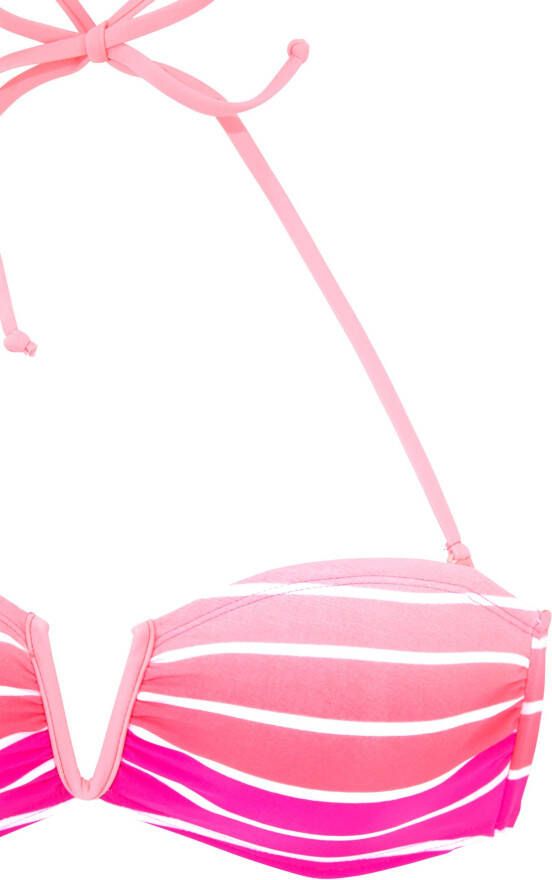 Venice Beach Bandeaubikini met uitneembare cups afneembare bandjes met zijstaven
