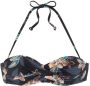 Venice Beach Beugelbikinitop in bandeaumodel Lori tropische hibiscusbloemprint gewatteerde cups uitneembare kussens - Thumbnail 2