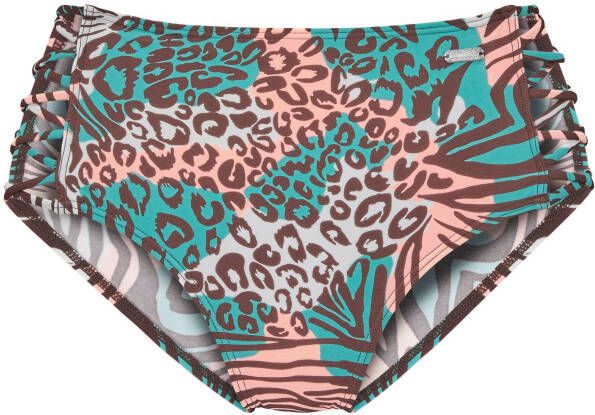 Venice Beach Highwaist-bikinibroekje MAIA met trendy print