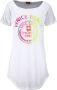 Venice Beach Lang shirt met print aan de voorkant overhemdblouse strandjurk licht en luchtig - Thumbnail 2