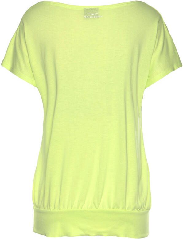 Venice Beach Shirt met korte mouwen met logoprint op de voorkant t-shirt strandshirt sportief-zomers