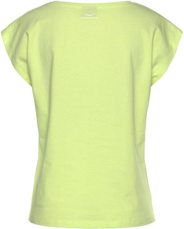 Venice Beach Shirt met korte mouwen met logoprint op de voorkant katoenen t-shirt sportief-casual basic