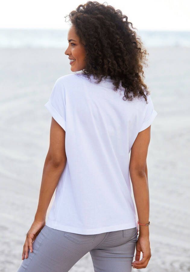 Venice Beach Shirt met korte mouwen met frontprint