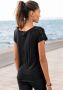 Venice Beach Shirt met korte mouwen met bedrukt inzet aan de zoom t-shirt losse pasvorm - Thumbnail 4
