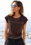 Venice Beach Shirt met korte mouwen t-shirt van katoen met glanzende logoprint - Thumbnail 6