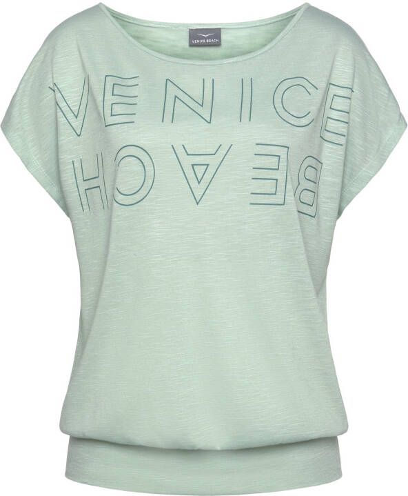 Venice Beach Shirt met ronde hals met logoprint t-shirt zomerse sportieve look