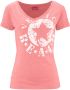 Venice Beach Strandshirt met logoprint van gemêleerde stof vintage look sportief-casual - Thumbnail 2