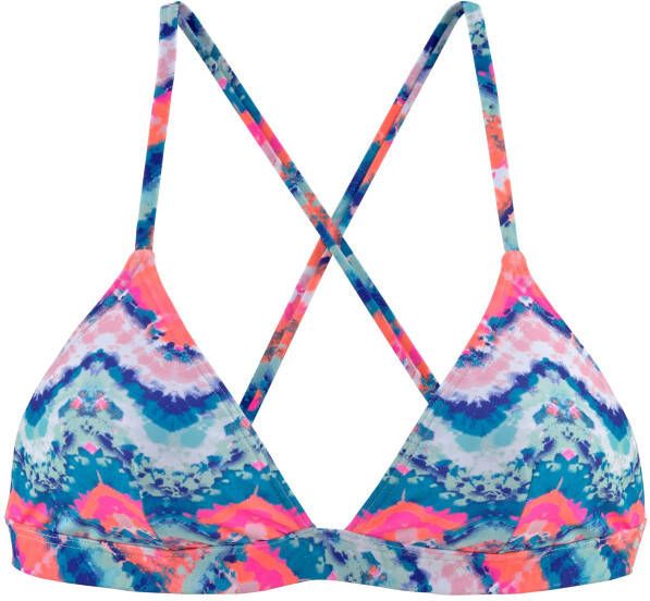 Venice Beach Triangel-bikinitop Face met zomerse print