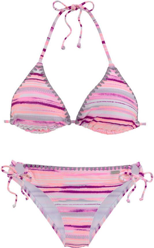 Venice Beach Triangelbikini met gehaakte randen bij de cup en broek