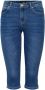 VERO MODA slim fit capri jeans VMJUNE dark blue denim - Thumbnail 4