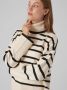 Vero Moda Oversized gebreide pullover met streepmotief model 'SABA' - Thumbnail 5