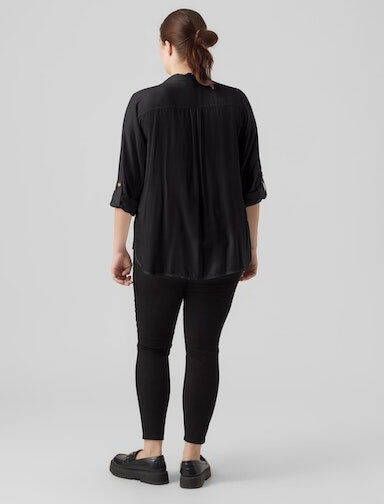 Vero Moda Curve Overhemdblouse VMBUMPY L S SHIRT NEW CURVE GA NOOS