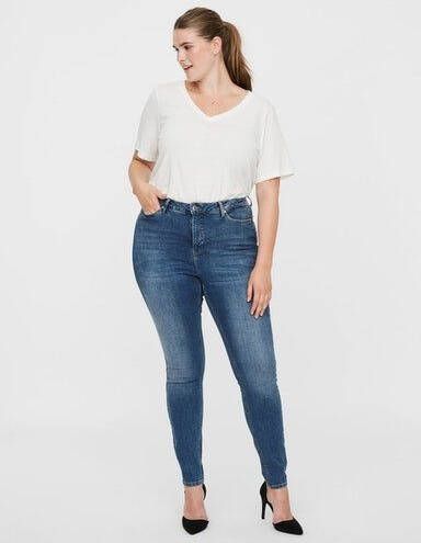 Vero Moda Curve Skinny fit jeans VMLORA HW SS MB WASH JEANS- K CUR NOOS