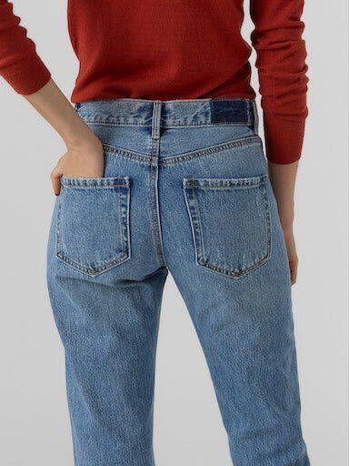 Vero Moda High-waist jeans VMHAILEY HR STRAIGHT DNM JNS LI3107 NOOS