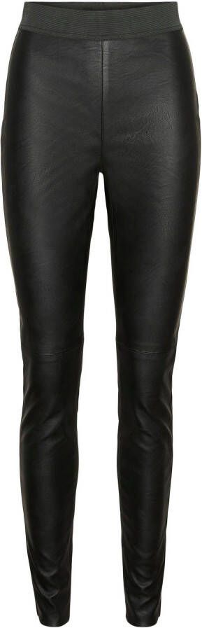 Vero Moda Imitatieleren broek VMSTORM HR PL CUT LEGGING