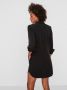 Vero moda soepele zwarte lyocell blouse jurk drukknopen - Thumbnail 3